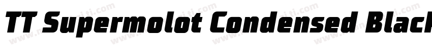 TT Supermolot Condensed Black字体转换